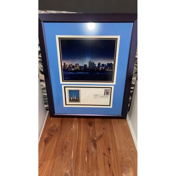 Special Edition 9/11 Commemorative 'First Day of Issue' Stamp and Photo Collage - Picture 2 of 5